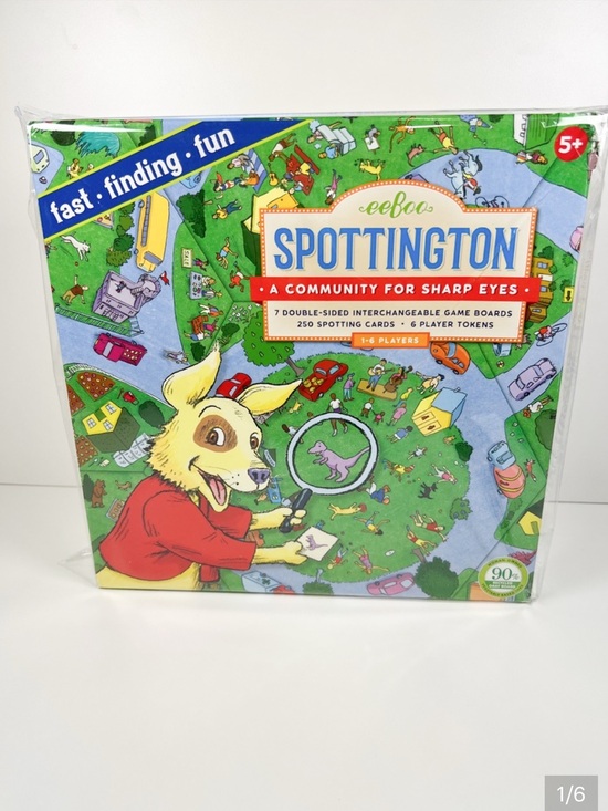 Eeboo Other - eeBoo Spottington Board Game | Fast-Paced Seek & Find Family Game